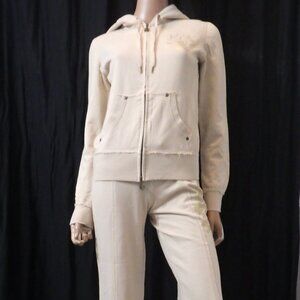 NWT HALE BOB MED LG XL100% COTTON NUDE GOLD FOIL GRAPHIC SWEATS TRACKSUIT